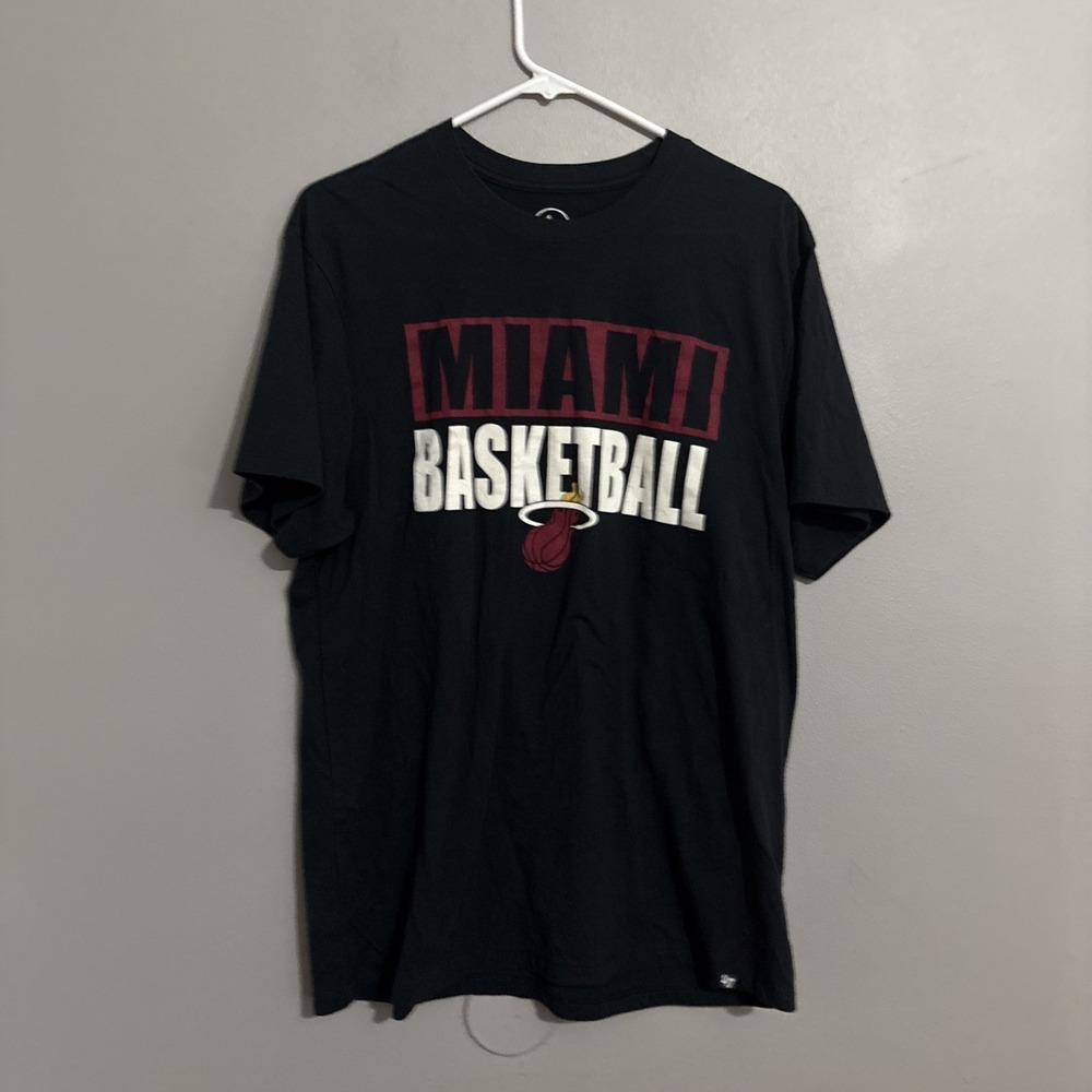 Women's /men's Large Black Basketball Miami Heat XL T Shirt 47